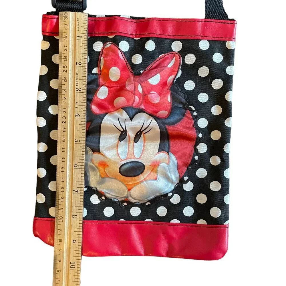 Disney Minnie Mouse Polka Dot Shoulder Bag Purse Adjustable Strap Girls Small
